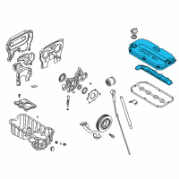 OEM 2004 Kia Rio Cover Sub Assembly-Cylinder Diagram - 224002X001