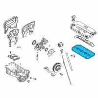 OEM 2005 Kia Rio Gasket-Head Cover Diagram - 224412X001