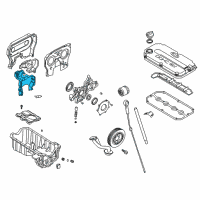 OEM 2003 Kia Rio Cover-TBELT, Lower Diagram - 213512X000