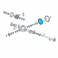 OEM 2019 Chevrolet Silverado 1500 Differential Cover Gasket Diagram - 84412728