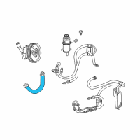 OEM 2005 Jeep Liberty Line-Power Steering Reservoir Diagram - 52088719AE