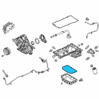 OEM 2014 Ford F-250 Super Duty Lower Oil Pan Gasket Diagram - BC3Z-6710-B