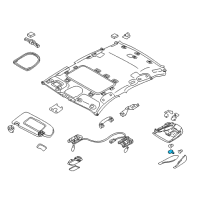 OEM 2012 Infiniti M37 Switch Assy-Sunroof Diagram - 25450-1MA0B