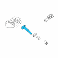 OEM Kia Rio Tire Pressure Monitoring Sensor Stem Diagram - 529362J100