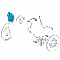 OEM Chevrolet Colorado Caliper Diagram - 89040312