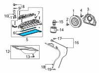 OEM 2021 Chevrolet Suburban Valve Cover Gasket Set Diagram - 55502647