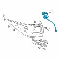 OEM 2022 Lexus RC300 Socket & Wire, RR Co Diagram - 81565-24220