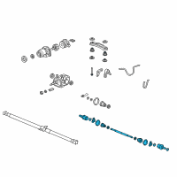 OEM 2007 Honda CR-V Driveshaft Assembly, Driver Side Diagram - 42311-SWA-000