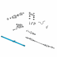 OEM 2009 Honda CR-V Shaft Assembly, Propeller Diagram - 40100-SXS-A01