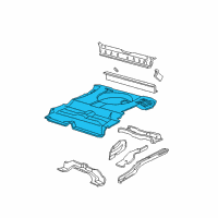 OEM 2003 Mercury Sable Rear Floor Pan Diagram - 3F1Z-7411215-AA