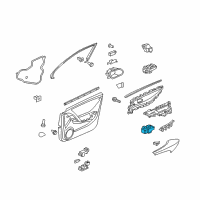 OEM Acura Switch Assembly, Power Window Assist Diagram - 35760-SZN-A01