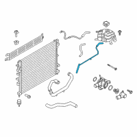 OEM 2018 Ford Edge Overflow Hose Diagram - F2GZ-8063-F