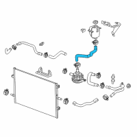 OEM 2017 Chevrolet Malibu Inlet Hose Diagram - 84086183