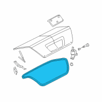 OEM 2007 Ford Five Hundred Weatherstrip Diagram - 5G1Z-5443720-A