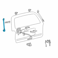 OEM 1996 Toyota 4Runner Support Cylinder Diagram - 68908-35020