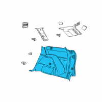 OEM 2019 Dodge Journey Panel-Quarter Trim Diagram - 1CU68DX9AB