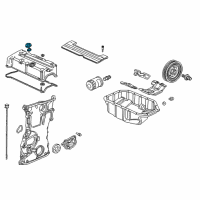 OEM 2013 Acura TL Cap Assembly, Oil Filler Diagram - 15610-R70-A00