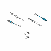OEM Scion Outer Joint Assembly Diagram - 43470-80064