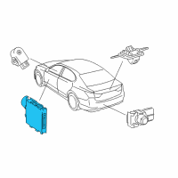 OEM 2017 Lexus GS350 Clearance Warning Computer Assembly Diagram - 89340-30210