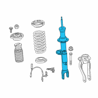 OEM 2021 BMW 530e Front Left Vdc Spring Strut Diagram - 37-10-6-866-405