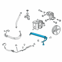 OEM 2012 Chevrolet Impala Power Steering Cooler Diagram - 22846972