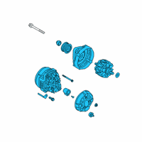 OEM 2019 Hyundai Veloster N Alternator Assembly Diagram - 37300-2GPD0