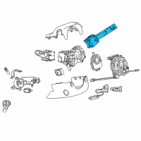 OEM Cadillac XTS Wiper Switch Diagram - 23307660