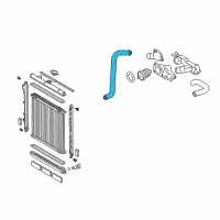 OEM 2008 Toyota Tundra Lower Hose Diagram - 16572-0F020