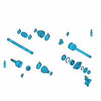 OEM 2014 Nissan Murano Shaft Assy-Front Drive Diagram - 39100-1AA0B