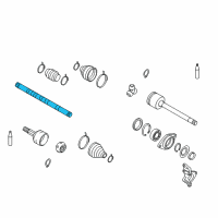 OEM 2009 Nissan Murano Shaft-Front Drive, RH Diagram - 39204-1AA0B