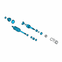 OEM Lexus RX450h Shaft Assembly, FR Drive Diagram - 43410-48200