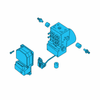 OEM 2006 Pontiac GTO Brake Pressure Modulator Valve Assembly (W/ Electronic Brake & Traction Control Medium Duty Diagram - 92181248