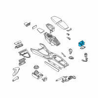 OEM 2006 BMW 650i Rear Seat Center Console Drink Holder Diagram - 51-16-7-072-747