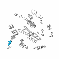 OEM BMW 650i Handbrake Lever Cover Diagram - 51-16-6-972-485