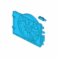 OEM Lincoln Fan Assembly Diagram - BE5Z-8C607-B