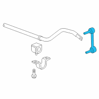 OEM Hummer Stabilizer Link Diagram - 19168014