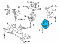 OEM 2021 Toyota GR Supra Side Mount Diagram - 12362-WAA03