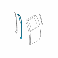 OEM 2010 Ford F-150 Rear Weatherstrip Diagram - 4L3Z-18253A36-AF