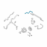 OEM 2012 Lincoln MKT Upper Return Hose Diagram - AA5Z-3A713-D