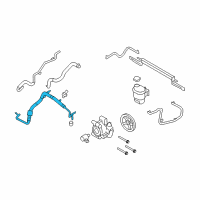 OEM Lincoln Pressure Hose Diagram - AG1Z-3A719-B