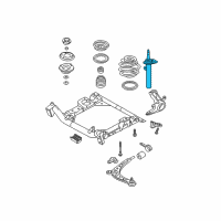 OEM 2005 BMW 330xi Front Driver Left Suspension Strut Diagram - 31-31-6-759-647