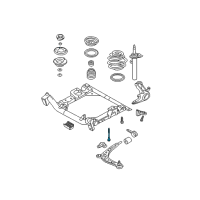 OEM 2004 BMW 330i Shock and Strut Mount Diagram - 3110097117