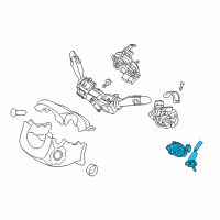 OEM 2018 Hyundai Elantra Key Sub Set-Steering Lock Diagram - 81900-F2H00