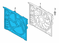 OEM BMW M440i FAN SHROUD Diagram - 17-42-8-477-381