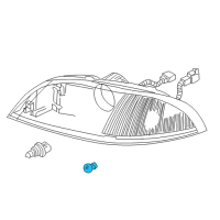 OEM Mercury Bulb Diagram - 3F2Z-13466-AA