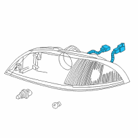 OEM Mercury Monterey Socket Diagram - 3F2Z-13076-AA