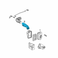 OEM Pontiac Firebird Duct Asm, Intermediate Air Intake Diagram - 24506058