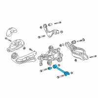 OEM 2019 Lexus ES350 Rear Suspension Control Arm Assembly Diagram - 48710-06170