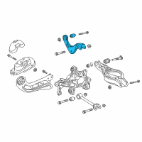 OEM 2022 Lexus ES300h Driver Left Rear Upper Control Arm Assembly Diagram - 48790-06010