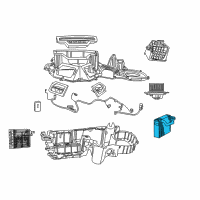 OEM 2003 Dodge Durango EVAPORATO-A/C Diagram - 5019700AF